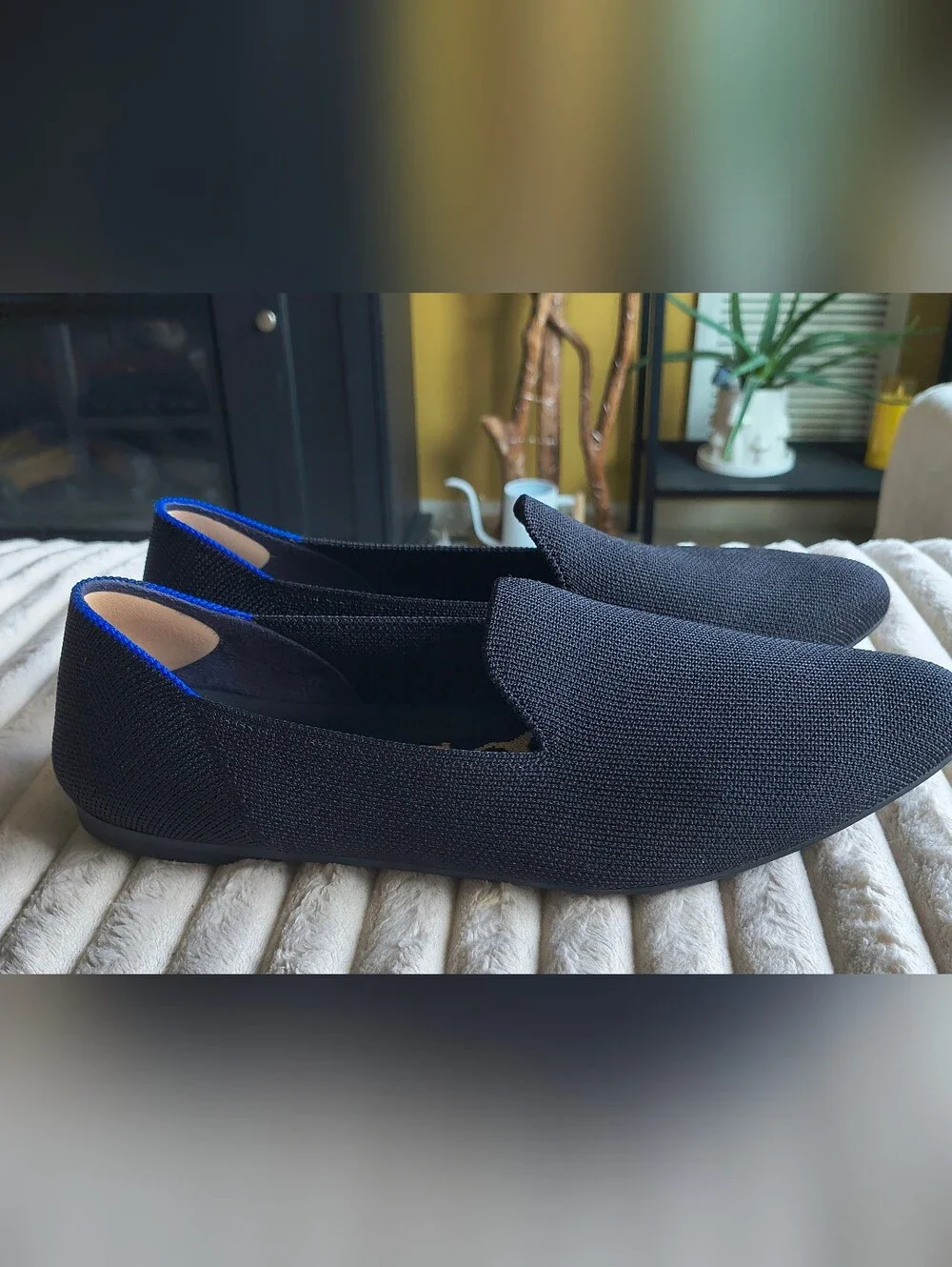 Rothy's The Point II Black Flat Size 9 1/2